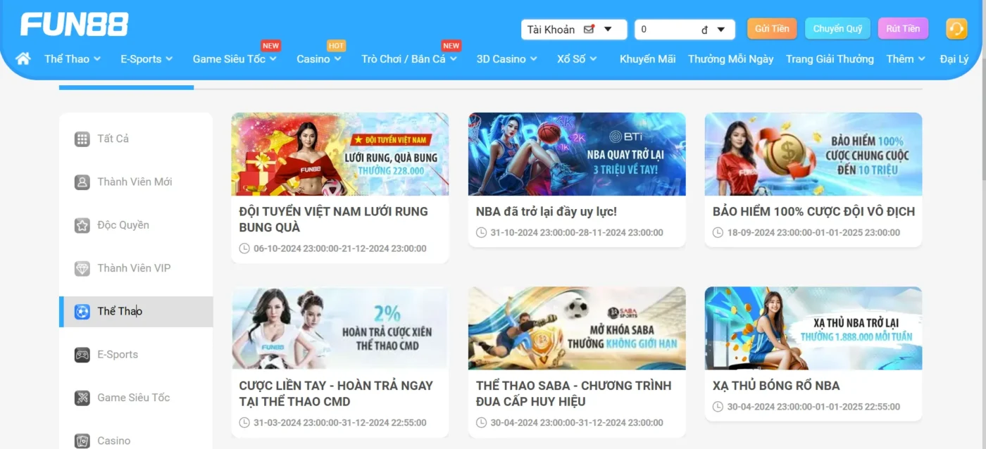 Bí quyết cá cược Thể Thao tại Fun88