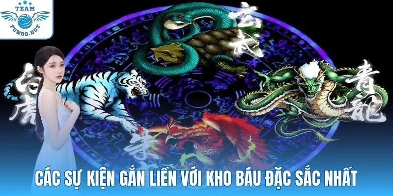 Kho Báu Tứ Linh gắn liền với sự kiện hấp dẫn